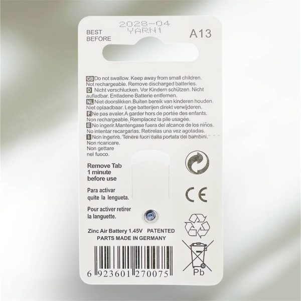 Natus A13 Hearing Aid Battery - Image 2