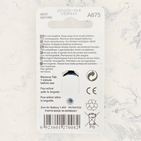 Natus A675 Hearing Aid Battery - Image 2